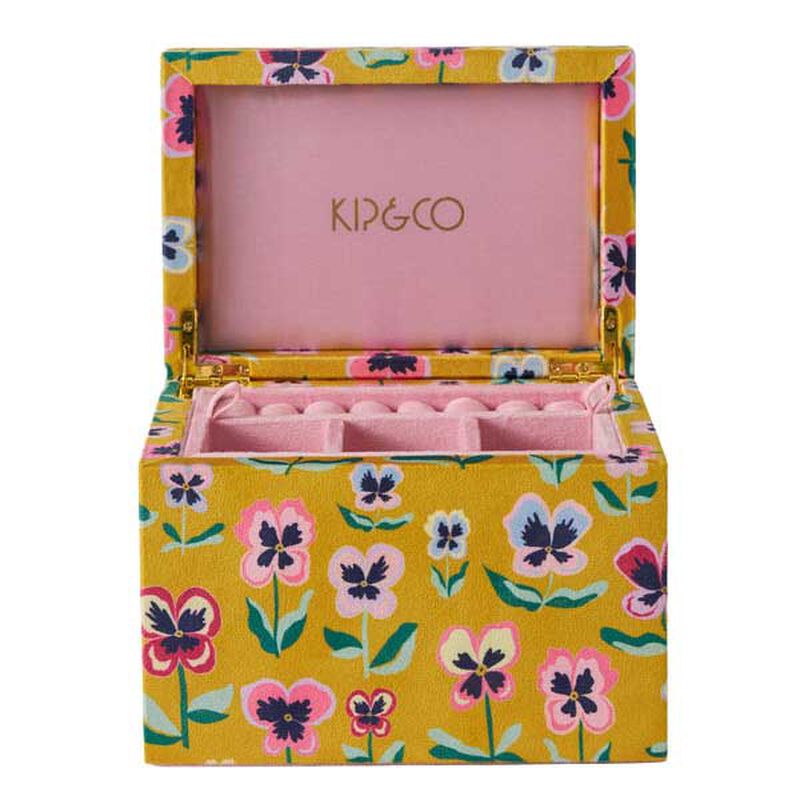 Kip&Co Pretty Pansy Velvet Jewellery Box Large Large image number 0